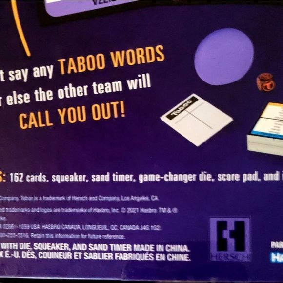 Brand New TABOO Game of thinking quick - Picture 3 of 4